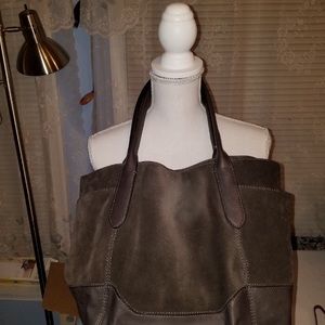 Grey suede FRYE bag